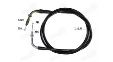 Throttle cable for scooter fits RUBI50, FLASH50