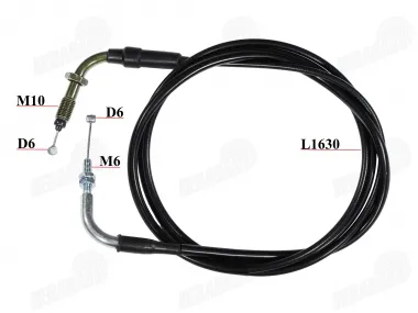 Throttle cable for scooter fits RUBI50, FLASH50