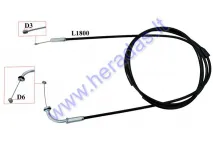 THROTTLE CABLE FOR A SCOOTER, QUAD BIKE 2T L1800