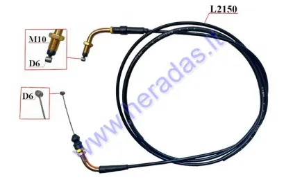 Throttle cable for a scooter, quad bike L2150