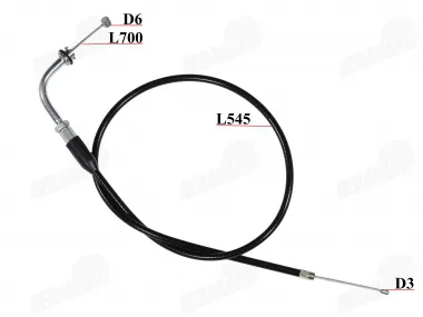 Throttle cable for scooter, quad bike L700