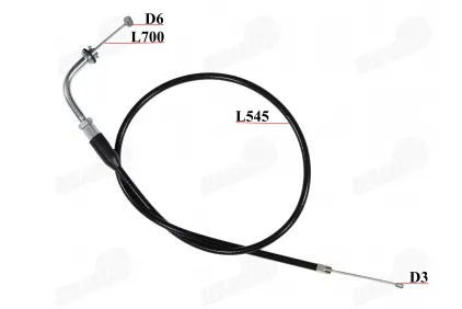 Throttle cable for scooter, quad bike L700