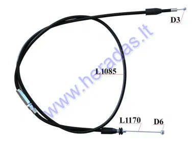 Throttle cable for quad bike ATV BASHAN 200cc L117cm