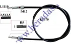 Speedometer cable L107cm square/round connector