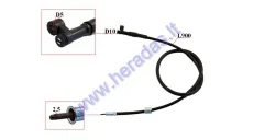 Speedometer cable L90 square/screw connector