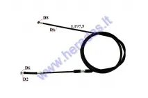 Rear brake cable D6 L197 Bashan,Loncin,Shineray