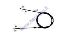 Rear brake cable D6 L197 Bashan,Loncin,Shineray