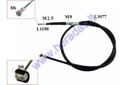 BRAKE CABLE FOR MOTORCYCLE Yamaha SR 500 SP 1JN-26341-00 48T 1988-1990