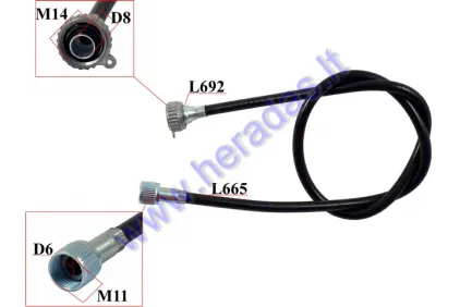 Tachometer CABLE for scooter Derbi GPR 50R 2003 Race replica L692 L665