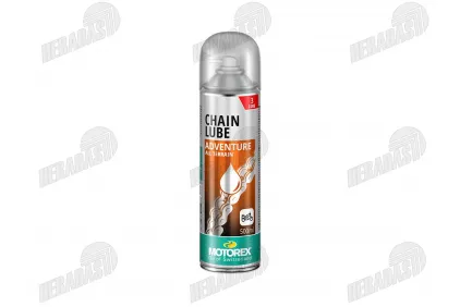 UNIVERSALUS , GRANDINIŲ TEPALAS MOTOREX CHAIN LUBE ADVENTURE 500ML UNIVERSALUS , GRANDINIŲ TEPALAS MOTOREX CHAIN LUBE ADVENTURE 500ML
