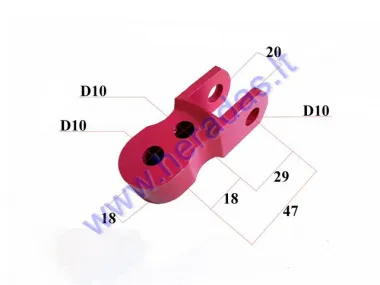 Universal ATV quad bike rear shock absorber extensions 10mm