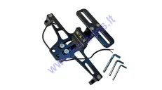 LICENSE PLATE BRACKET UNIVERSAL WITH LED LIGHT FOR MOTORCYCLE, SCOOTER, QUAD BIKE