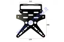 LICENSE PLATE BRACKET UNIVERSAL FOR MOTORCYCLE, SCOOTER, ATV
