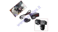 USB charger, battery charging indicator with 2USB connection for motorcycle, quad bike, 12/24V DC 5V/3.1A , voltmeter