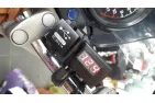 USB charger, battery charging indicator with 2USB connection for motorcycle, quad bike, 12/24V DC 5V/3.1A , voltmeter