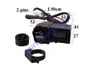 USB charger, battery charging indicator with 2USB connection for motorcycle, quad bike, 12/24V DC 5V/3.1A , voltmeter