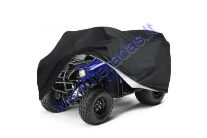 Cover for motocycle, atv quad bike black XXXL 245x105x125cm protective cover for tractors