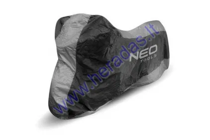 Uždangalas motociklo, skuterio NEO TOOLS 246x104x127cm apsauginis uždangalas, atsparus vandeniui, UV spinduliams, 190T
