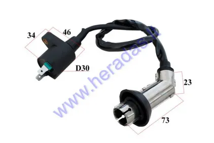 Ignition coil for scooter 4T GY6 fits  RUBI50, FLASH50