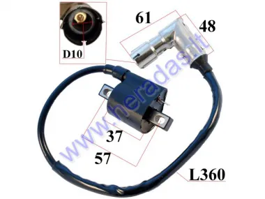 Ignition coil for ATV quad bike metallic cap Bashan