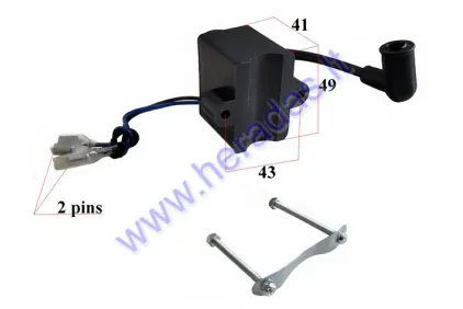 Ignition coil for motorized bicycle