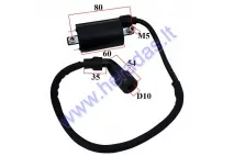 IGNITION COIL FOR ATV QUAD BIKE 4T 50-250cc wire 40cm. D80 between connections Suzuki GN 125 EN GZ DR  GS RV SM