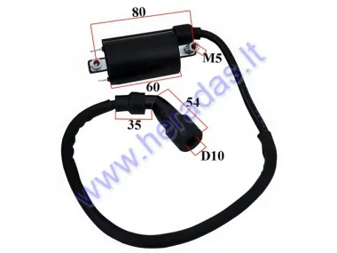 IGNITION COIL FOR ATV QUAD BIKE 4T 50-250cc wire 40cm. D80 between connections Suzuki GN 125 EN GZ DR  GS RV SM