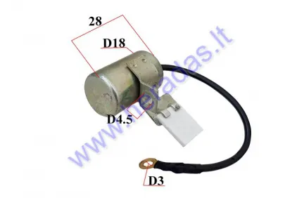 IGNITION COIL CAPACITOR FOR MOTOCYCLE WSK, WFM, OSA, SHL 125 170