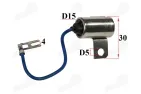 Ignition coil capacitor for motorcycle, ignition coil