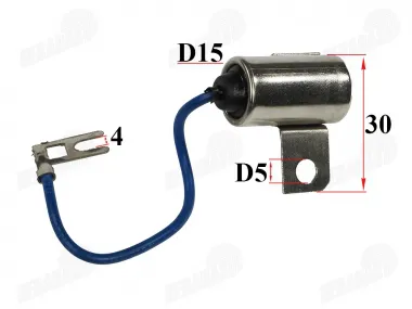 Ignition coil capacitor for motorcycle, ignition coil