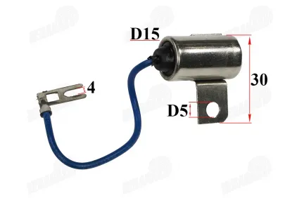 Ignition coil capacitor for motorcycle, ignition coil