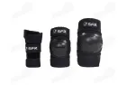 Children's knee, elbow and palm protectors YOUTH RAMP TRIPPLE PAT set in black, size L