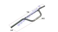 QUAD BIKE HANDLEBAR 22mm L710 chrome OFF ROAD