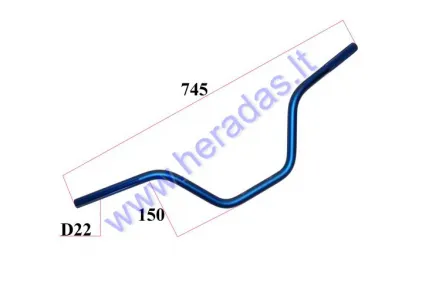 Quad bike handlebars 22mm L745