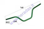 Quad bike handlebars 22mm L745