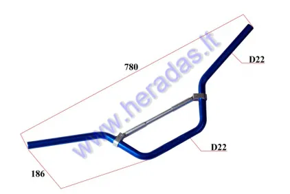 MOTORCYCLE HANDLEBAR 22mm L780