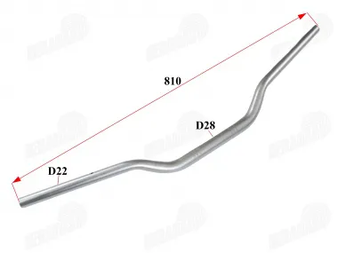 Handlebar for motorcycle 22mm L810 fits DB50PRO