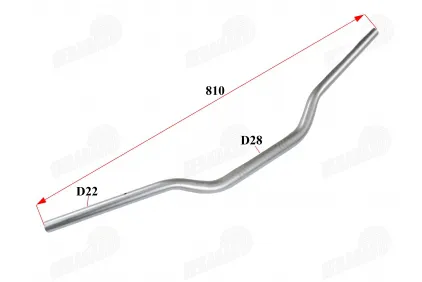 Handlebar for motorcycle 22mm L810 fits DB50PRO Handlebar for motorcycle 22mm L810 fits DB50PRO