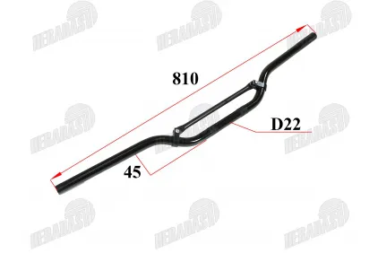 Vairas motociklui L810 22mm Vairas motociklui L810 22mm