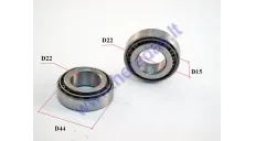 Vairo guoliai motociklo 125cc  22x22/44/15