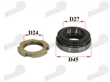 Motorcycle steering bearings