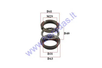 STEERING BEARINGS FOR SCOOTER Piaggio, Gilera  50-400cc