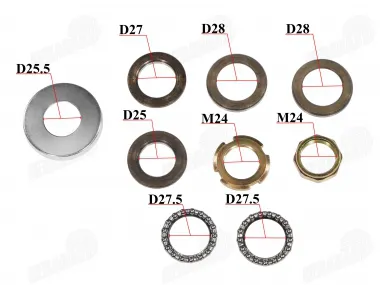 Steering bearings for motorcycle, scooter fits FLASH50 RUBI50