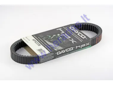 Drive belt for DAYCO scooter. Suitable for Bombardier, Can-Am 34X961LE