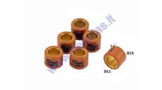 Variator roller set GY6 6pc 9 gram