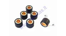 Variator roller set 6pc 15x12 3g