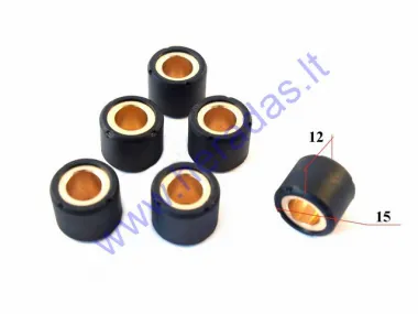 Variator roller set 6pc 15x12 9g