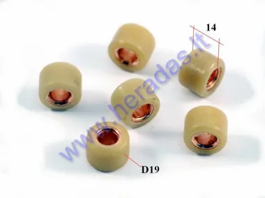 Variator roller set 6pc 19x14 13g