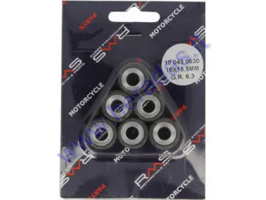 ROLLER KIT FOR SCOOTER 6 PC. 19x15.5 6,3g