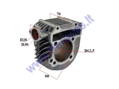 Variklio cilindras , JINGLONG   tipas GY6  1P63QML  D62.5 analogas MOT250006